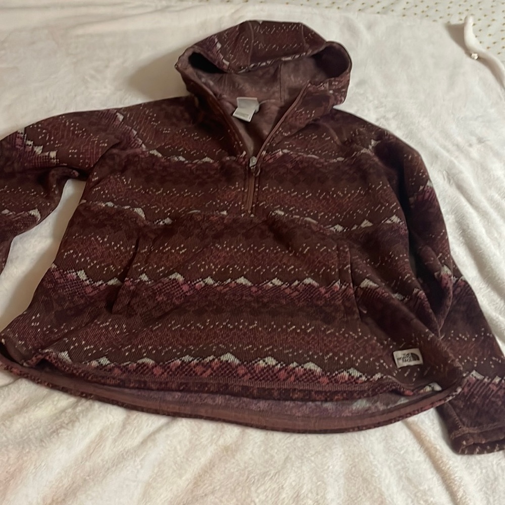 North Face fleece hoodie